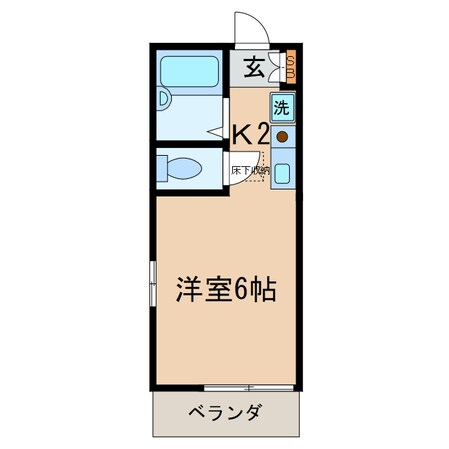 和田町駅 徒歩16分 1階の物件間取画像
